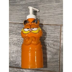 Garfield Cat Liquid Soap Dispenser Jim Davis Cartoon 10 oz Vintage 70s Bathroom
